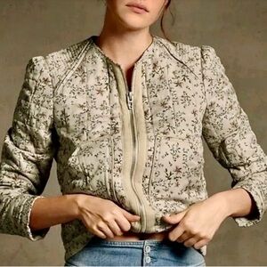 Blanknyc Forrest cropped zip up quilted jacket women’s